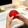 thumbnail image 4 of Red Apple Squishy, Slushy Squishy Silicone Fidget Stress Reliever, Realistic Fake Fruit Novelty Squeeze Stress Reliever, 2.8 in, 4 of 6