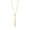 Golden, variant on harmtty Charm Necklace Hollow Out Triangle Pendant Adjustable Chain Allergy Free Colorfast Decoration Sexy Pull Adjustment Tassel Charms Chain Necklace Women Accessories,Stainless Steel