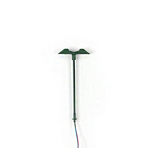 Yuarrent Modelo de ferrocarril, suministros de arena para luz, Mini tren, farola, voltajes DIY, lámparas LED de Metal de 3V, diseño de jardín, Artesanía Verde (1:120) (Blanco) Yuarrent HA066907-11