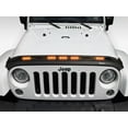 thumbnail image 3 of Rugged Ridge by RealTruck Lightshield Hood Guard for Wrangler JK | 5 Integrated LED Lights, No Drilling, Contoured Design | 11350.31 | Compatible with 2007-2018 Jeep Wrangler JK, 3 of 4