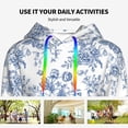 thumbnail image 4 of Haiem Rose Flowers for Men's Fashion Hoodies & Sweatshirts with Kangaroo Pocket,Hooded Sweatshirt with Eye-catching Drawstrings-, 4 of 7