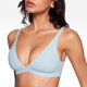 thumbnail image 2 of Top deportivo INGIA con escote en V profundo, sin aro, azul, talla pequeña, 2 of 5
