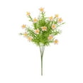 thumbnail image 2 of Plastic Small Wild Chrysanthemum Flower, Faux Flowers for Vase, Fake Flowers, Artificial Wild Chrysanthemum Memorial Bouquet Cemetery Flowers, Green Plant Simulation Flower Pink 1Pcs, 2 of 8