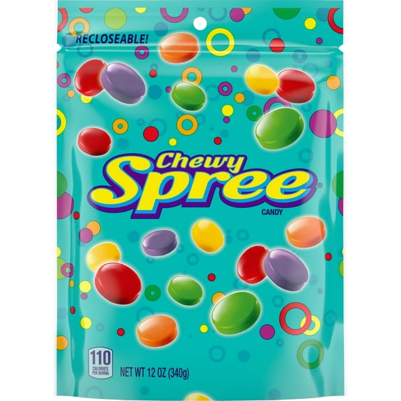 Wonka Chewy Spree Candy Recloseable Bag, 12.000 OZ (packaging may vary)