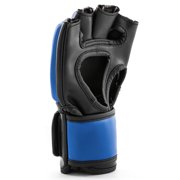 UFC Ground Game MMA Gloves - S/M, Blue - Grappling and Striking MMA Training Gear for Beginner to Intermediate Fighters