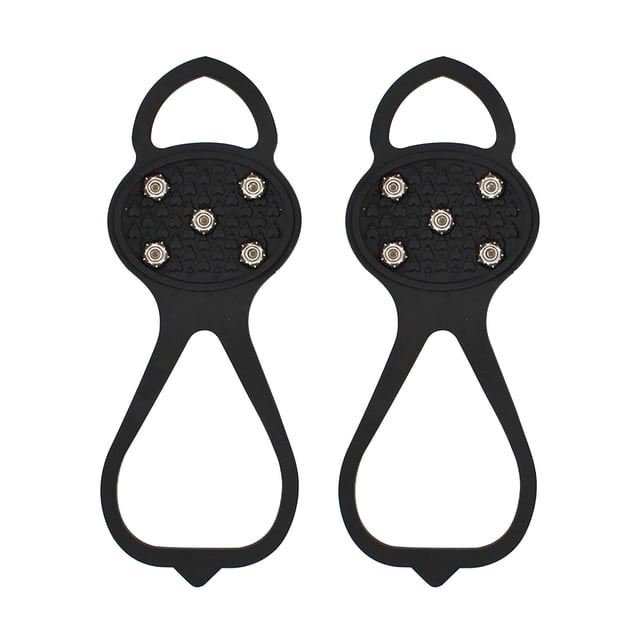 Xihbxyly Ofertas Relámpago de Liquidación de Hoy Cubierta Antideslizante para Zapatos con Garra de Hielo de 5 Dientes, Tacos Antideslizantes para Nieve con Forma de Calabaza