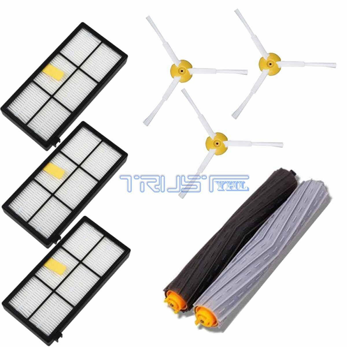 Replacement Side Brush Filter Extractor Kit For irobot Roomba 800 870 880 980 US 