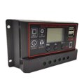 thumbnail image 1 of FLhrweasw Controlador Carga Solar 12V24V PWM Panel LCD USB Regulador Batería (30A), 1 of 9