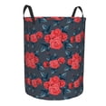 thumbnail image 2 of Daiia Rose Flowers Round Laundry Basket with Handles Thickened Waterproof Circular hamper,Dirty Clothes Storage Basket for Bedroom,Bathroom,College Dorm-Medium, 2 of 8