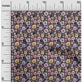 thumbnail image 2 of oneOone Cotton Jersey Black Fabric Floral Watercolor Sewing Craft Projects Fabric Prints By Yard 58 Inch Wide, 2 of 4