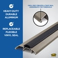 thumbnail image 5 of M-D Building Products 49006 3-3/4 in. x 1-1/8 in. x 36 in. Satin Nickel Aluminum and Vinyl Heavy-Duty High-Profile Threshold, 5 of 7