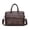 Brown, variant on Mens Leather Briefcase Laptop Messenger Bags Detachable Strap Vintage Computer Crossbody Shoulder Bag for Business Work Black