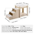 thumbnail image 3 of Pet Bunk Bed with Stairs for Dogs & Cats - Indoor Window Perch, Bedside Pet Furniture, 3 of 11