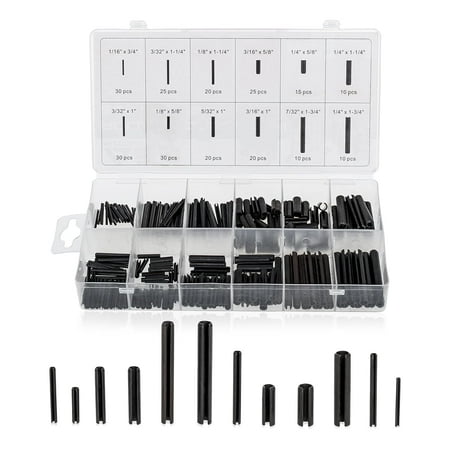

Roll Pin Assortment 245-Piece Set – Pinning Kit Pins for Small Machine Projects