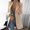 Khaki, variant on Michellecmm Women's Solid Long Sleeve Slim Suit Jacket Office Work Business Party Casual Blazer Coat Outwear