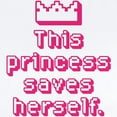 thumbnail image 2 of CafePress - This Princess Saves Herself Body Suit - Baby Light Bodysuit, Size Newborn - 24 Months, 2 of 4