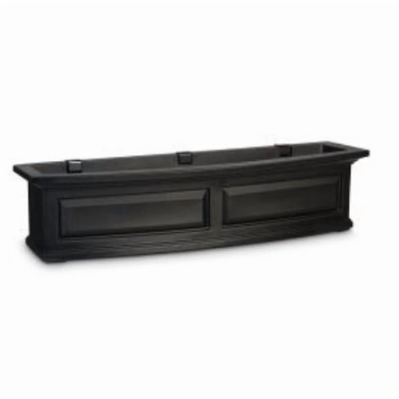 4831B Nantucket 4 ft. Window Box - Black