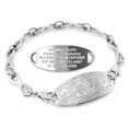 thumbnail image 1 of MedicEngraved Stainless Steel Custom Medical Alert Bracelet - 6mm Infinity Link, 1 of 8