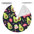 thumbnail image 2 of Yiaed Avocado Love Print Christmas Tree Skirt , Tree SkirtsTree Mat for Christmas Winter Holiday Indoor Decorations-36", 2 of 7