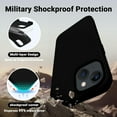 thumbnail image 3 of Designed for iPhone 15 Plus Case, Upgrade Silicone Ultra Slim Shockproof Protective Phone Case with [Soft Anti-Scratch Microfiber Lining], 6.7 inch, Black, 3 of 14