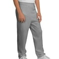 thumbnail image 3 of 2 Pack  Boys Girls Essential Sweatpants - Active Youth Fleece Pants, Heather Grey & White Small, 3 of 4