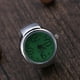 thumbnail image 3 of Reloj de anillo unisex Reloj creativo elástico de acero inoxidable Reloj de cuarzo para hombres Mujeres Pareja (Verde), 3 of 4