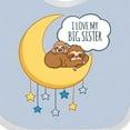 thumbnail image 4 of Inktastic I Love My Big Sister Boys or Girls Baby Bib, 4 of 4