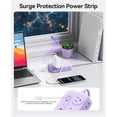 thumbnail image 6 of ORICO 10-in-1 Desktop Power Strip, Upgraded USB C Charging Station with GaN Technology, 6 AC Outlets, 4 USB Ports (2 USB C, 20W PD), Surge Protector, Flat Plug, 5 Colors – For Home Office Dorm(15FT), 6 of 8