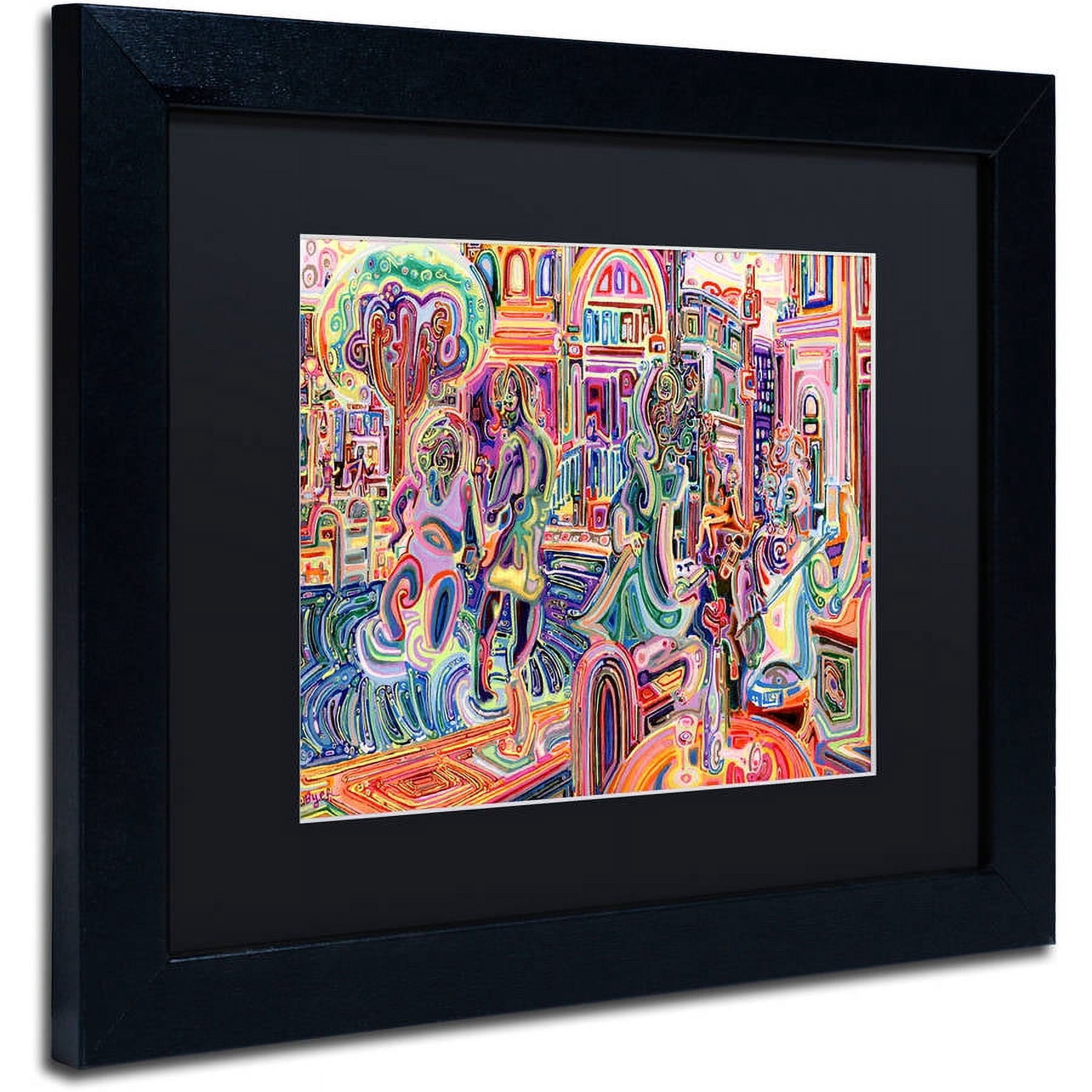Trademark Fine Art "Cells" Canvas Art by Josh Byer, Black Matte, Black Frame