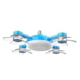 thumbnail image 1 of Drone Fan Light 4 Fan With Lights New Plug In Ceiling Fan 20" Ceiling Remote 60W 3 Color Dimmable LED 4 Styles For Living Room, 1 of 8