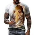 thumbnail image 1 of LUOGENLI T-shirts pour Homme pour Hommes T-Shirt de Pâques à Imprimé de Lettres à Manches Courtes à Col Rond T-Shirt Floral Tendance de Mode Chandail de Base 4xlt T-shirts pour Hommes T-shirts Graphiques Pâques Beige m, 1 of 5