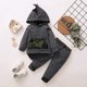 thumbnail image 2 of Ropa para bebés y niños pequeños Conjunto de sudadera con capucha de manga larga a cuadros, 2 of 5