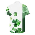 thumbnail image 4 of BLTIBY St. Patrick's Day Shirt for Men Button Down Irish Shamrock Printed Vintage Short Sleeve Lapel Shirts Casual Loose Fit Top Multicolor 9 S, 4 of 5