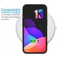 thumbnail image 3 of Cell Phone Cases for 6.1" iPhone 13, Njjex Liquid Silicone Gel Rubber Shockproof Case Ultra Thin Slim Matte Surface Cover for Apple iPhone 13 6.1" 2021 -Black, 3 of 9