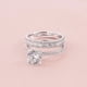 thumbnail image 5 of 2023 Anillos de plata de la promesa de diseño delicado 2PCS Set Fashion Ring Luz Anillo de alto grado, 5 of 6