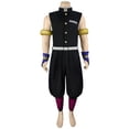 thumbnail image 4 of Disfraz de Anime Demon Slayers Season 2, Kimetsu no Yaiba, Uzui Tengen, uniforme negro, ropa de fiesta de Halloween y Navidad, 4 of 4