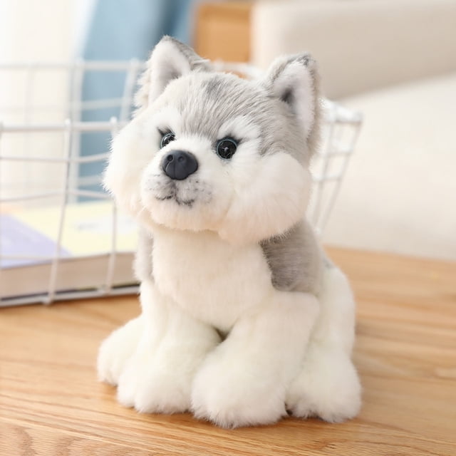 Juguetes de peluche de la vida Real para niños, Bulldog Francés, Chihuahua, perro realista suave, animales de peluche, muñeca de perro Shiba Inu, regalos de Navidad para bebés Fivean unisex