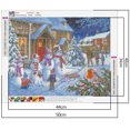 thumbnail image 2 of Diamante pintura Wdftyju Navidad completo taladro redondo punto de cruz bordado artesanal, 2 of 9
