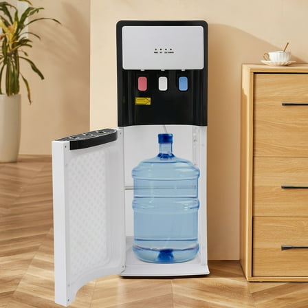 Water Dispenser Bottom Loading Water Cooler for 5 Gal Bottles w/Indicator Lights