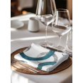 thumbnail image 6 of Turquoise Grey Cloth Napkins Set of 4 Reusable Dinner Napkins, Geometric Circle Modern Abstract Simple Art Cocktail Napkin Washable Table Napkins for Wedding/Holiday Party/Baby Shower 20"x20", 6 of 7