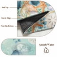 thumbnail image 6 of Round Rugs 5 Ft, Teal Coastal Non Slip Area Rugs for Kitchen Bedroom Entryway, Summer Beach Starfish Shell Coral Nautical Washable Carpet Runner Rug Floor Mats for Bedroom Home Decor, 6 of 8