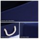 thumbnail image 5 of Cesta de almacenamiento plegable Uxcell, caja de ropa rectangular de tela tamaño M azul oscuro, 5 of 7