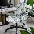 thumbnail image 2 of POLERO Watercolor Butterfly Elastic Cloth Office Rolling Chair Cover with Breathable, Stretch Soft One Piece Office Chair Cover for Workspace Home Office, 2 of 7