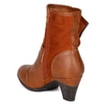 thumbnail image 3 of Bumper Belle-03 New Women Mix Media Ankle Strap Zipper Decor Ankle Bootie, 3 of 5