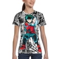 thumbnail image 4 of My Hero Academia Izuku Midoriya Kids T-Shirt 3d Printed Graphic T-Shirts Boys And Girls Short Sleeve Shirts For Youth Kids X-Small, 4 of 7