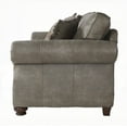 thumbnail image 4 of Modern Minimalist Faux Leather Loveseat 180cm with Nailhead Trim and Solid Wood Frame, 4 of 8