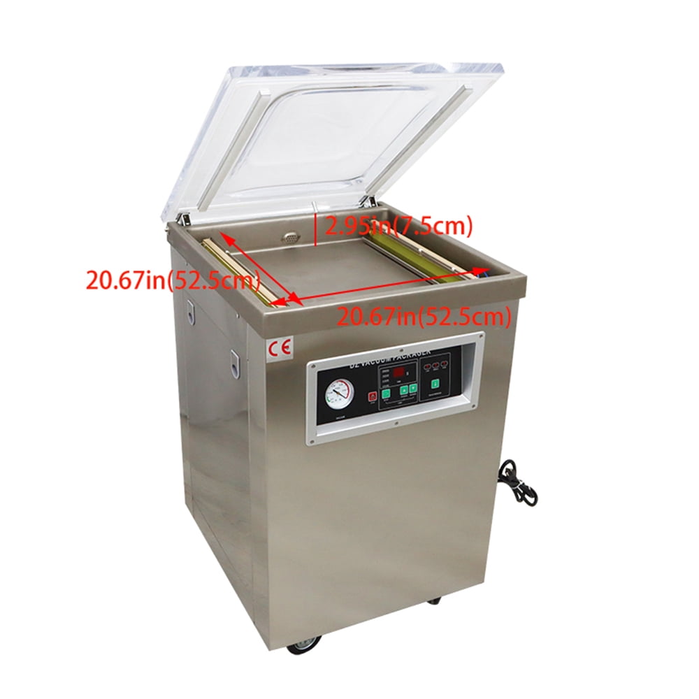 INTBUYING Single Chamber Vacuum Packaging Machine Vacuum Packaging Sealer Dry Moist Food Sealing Package