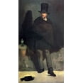 thumbnail image 2 of Manet, Edouard 15x24 Black Ornate Wood Framed with Double Matting Museum Art Print Titled - The Absinthe Drinker, 2 of 4