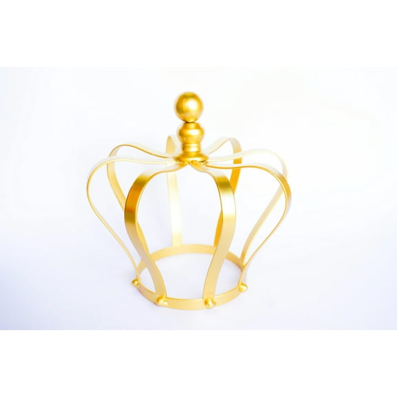 Gold Color Metal Wire Crown Party Decoration Centerpiece (1 Piece)