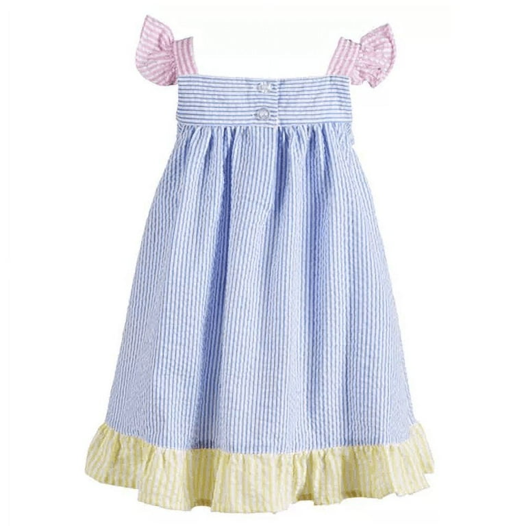 Blueberi Boulevard Baby Girls Gingham Bumblebee Sundress Size 6 9Mo Walmart